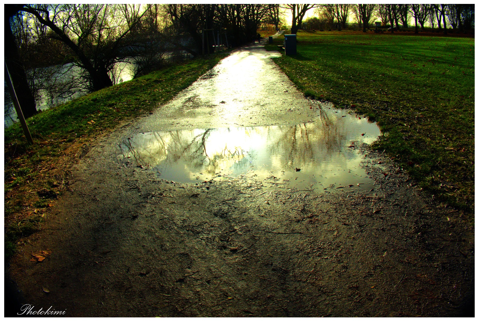 Sonnenschein nach den Regen