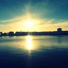 Sonnenschein über der Binnenalster