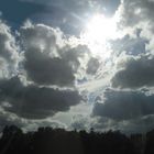 Sonnenschein und Wolken