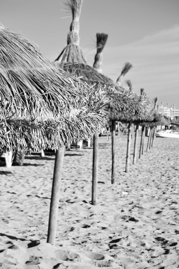 Sonnenschirm am Strand