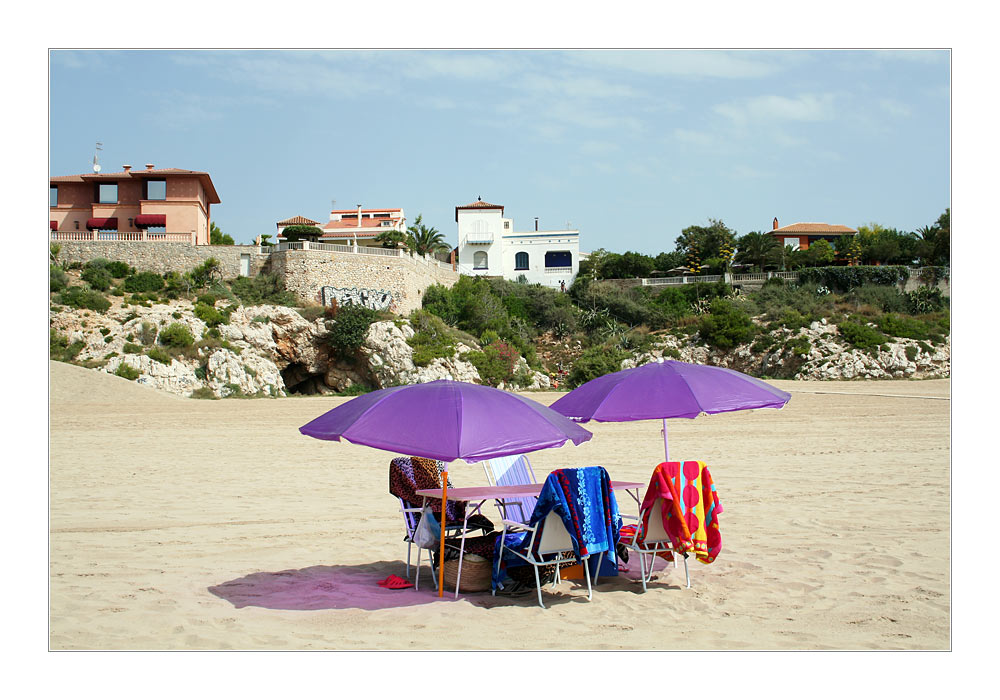 Sonnenschirm am Strand