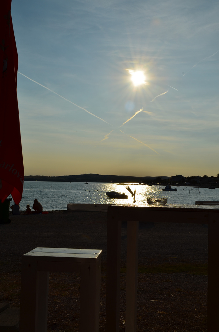 Sonnenschirm am Strand