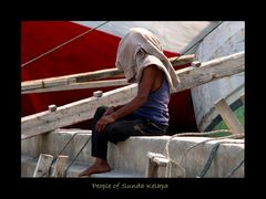 "Sonnenschutz" - People of Sunda Kelapa -