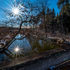 Sonnenspiegelung am Simssee