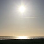 Sonnenspiegelung an der Nordsee