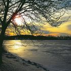 Sonnenspiegelung im Förmitzsee