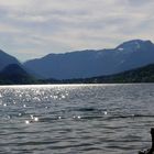 Sonnenspiegelung im Grundlsee