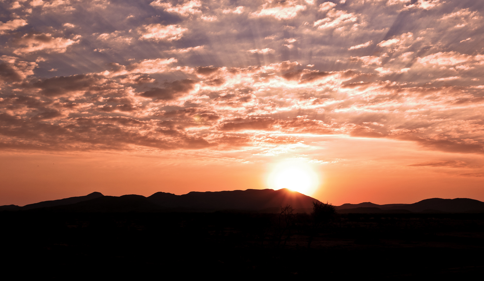 Sonnenspiel im Erindi