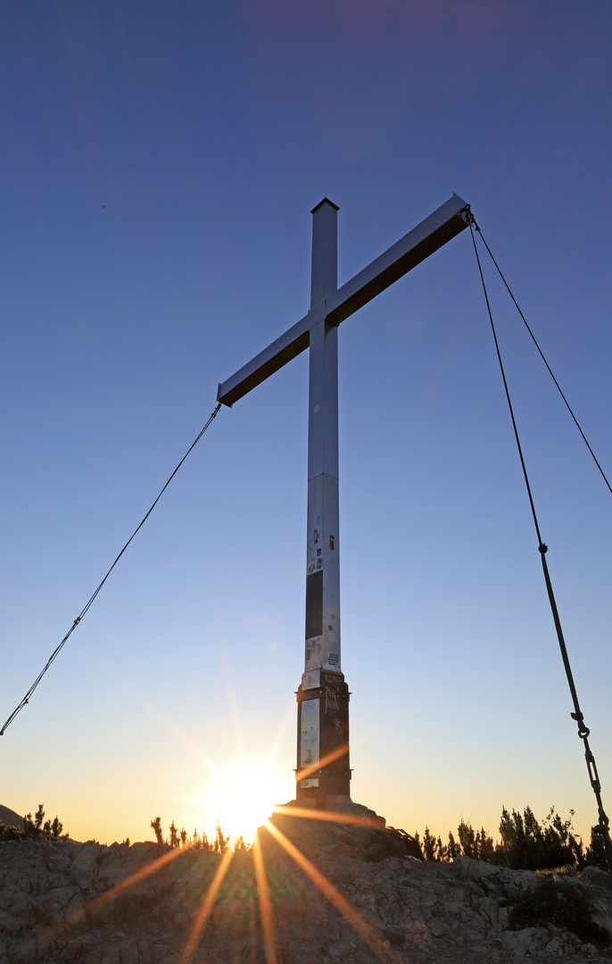 Sonnenstern am Tagesende