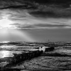 Sonnenstrahlen am Strand von Sylt