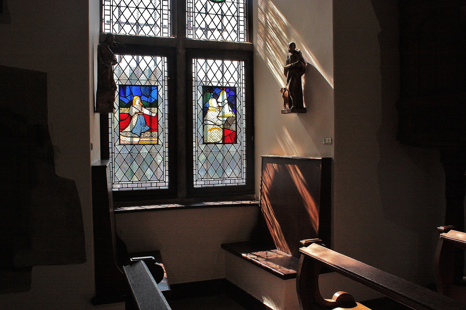 Sonnenstrahlen in der Burgkapelle Altena