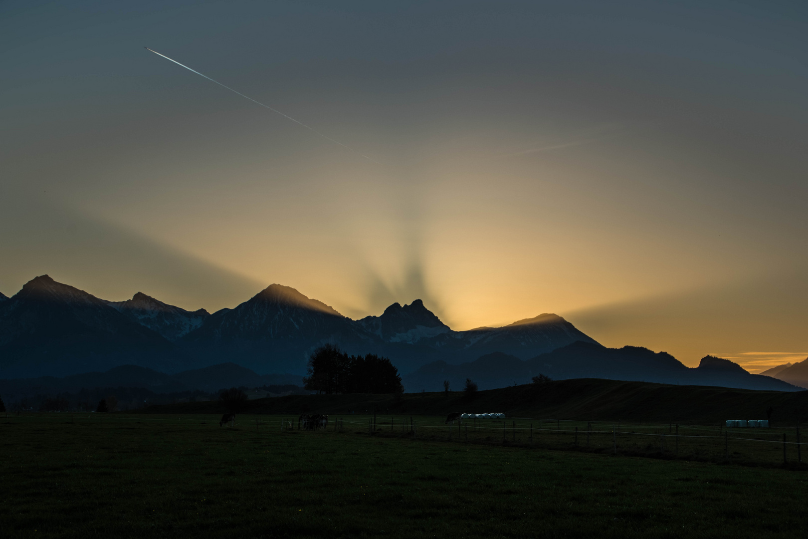 Sonnenstrahlen sichtbar machen