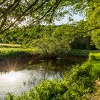 Sonnenstrahlen über der Trave