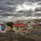 Sonnenstrahlen über Namibia