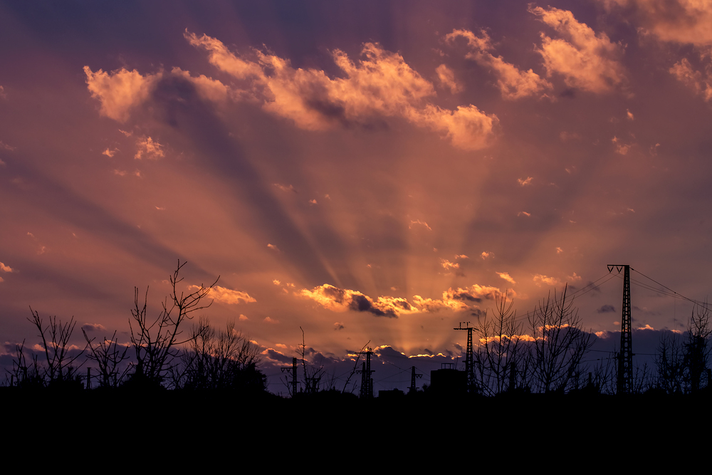 Sonnenstrahlen über Oberhausen