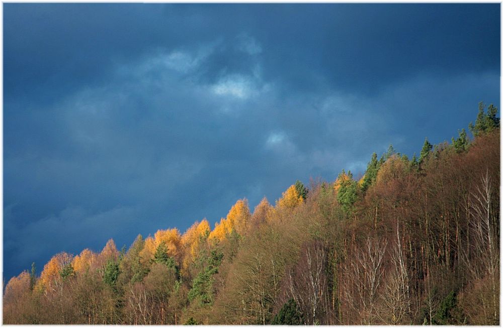 Sonnenstreif für einen Augenblick