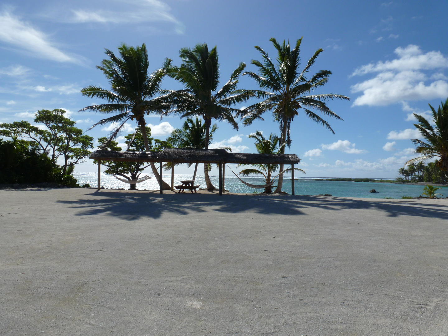 Sonnenterasse auf Aitutaki