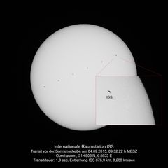 Sonnentransit der ISS