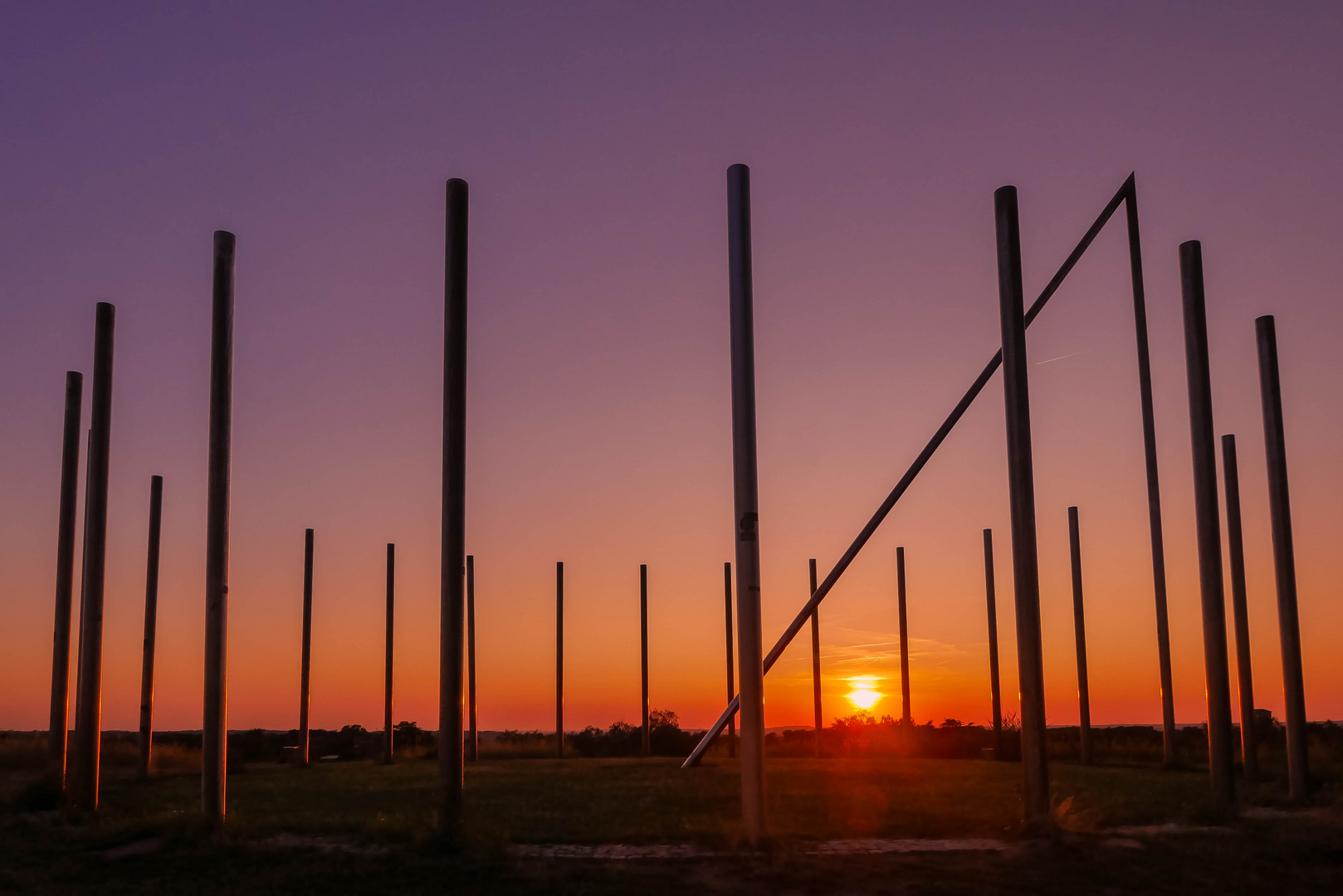 Sonnenuhr am Abend