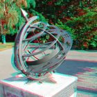 Sonnenuhr Anaglyph