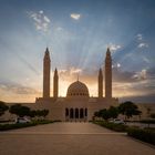 Sonnenumflutete Moschee