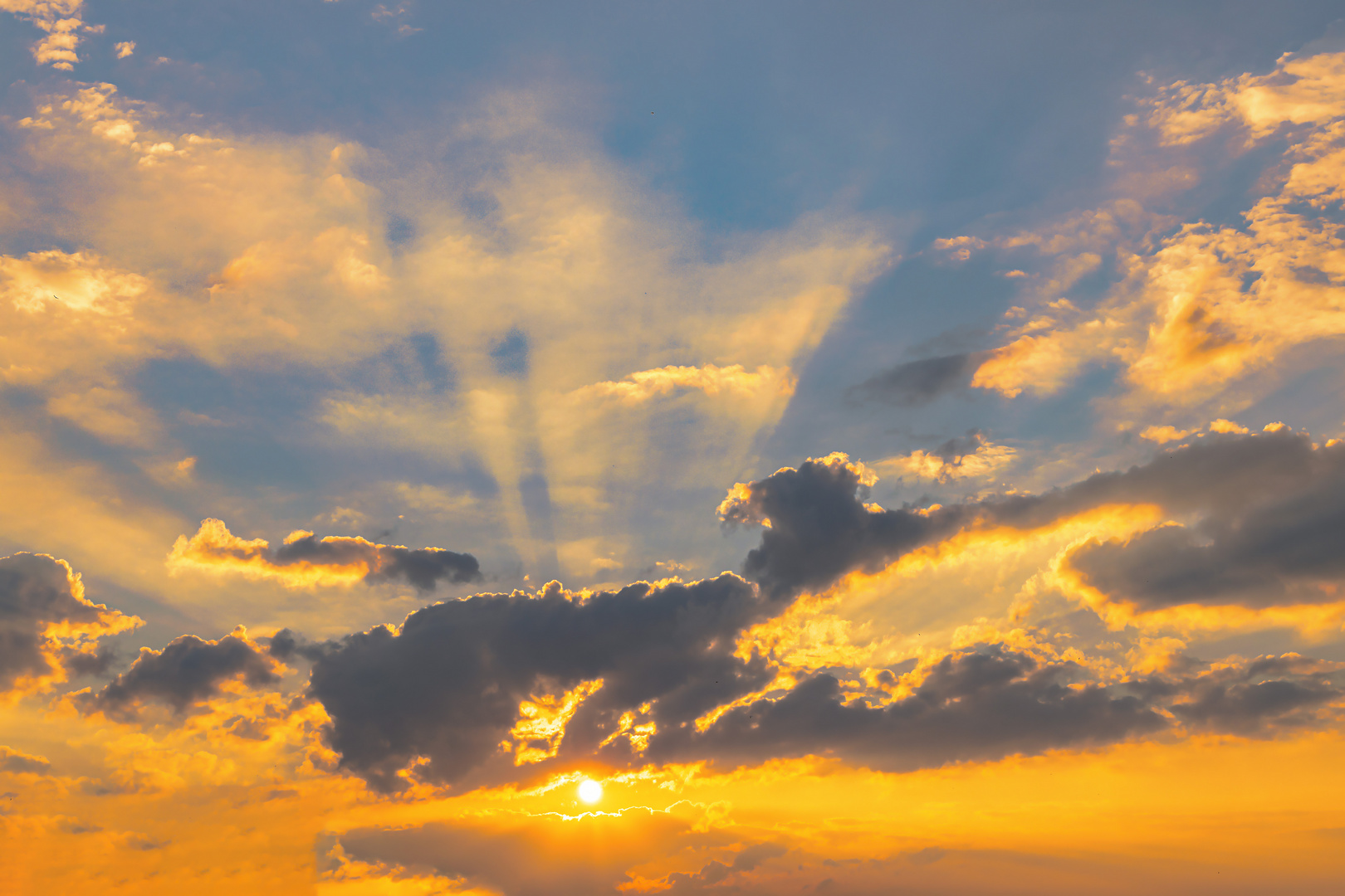 Sonnenunergang im Harz