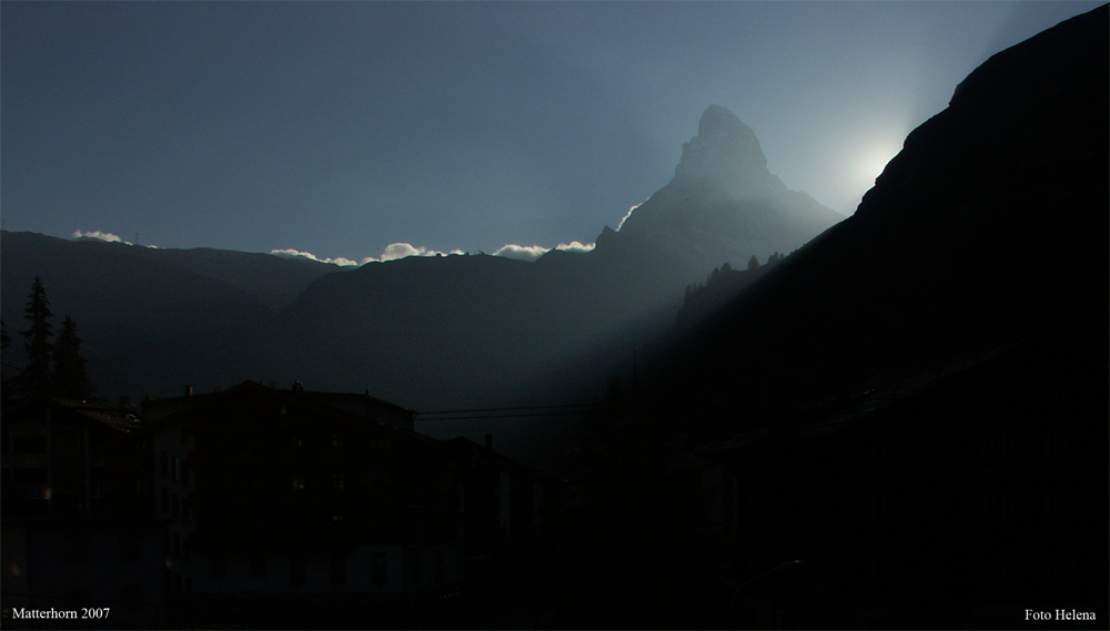Sonnenungergang über Matterhorn