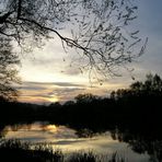 Sonnenunter-gang am Teich