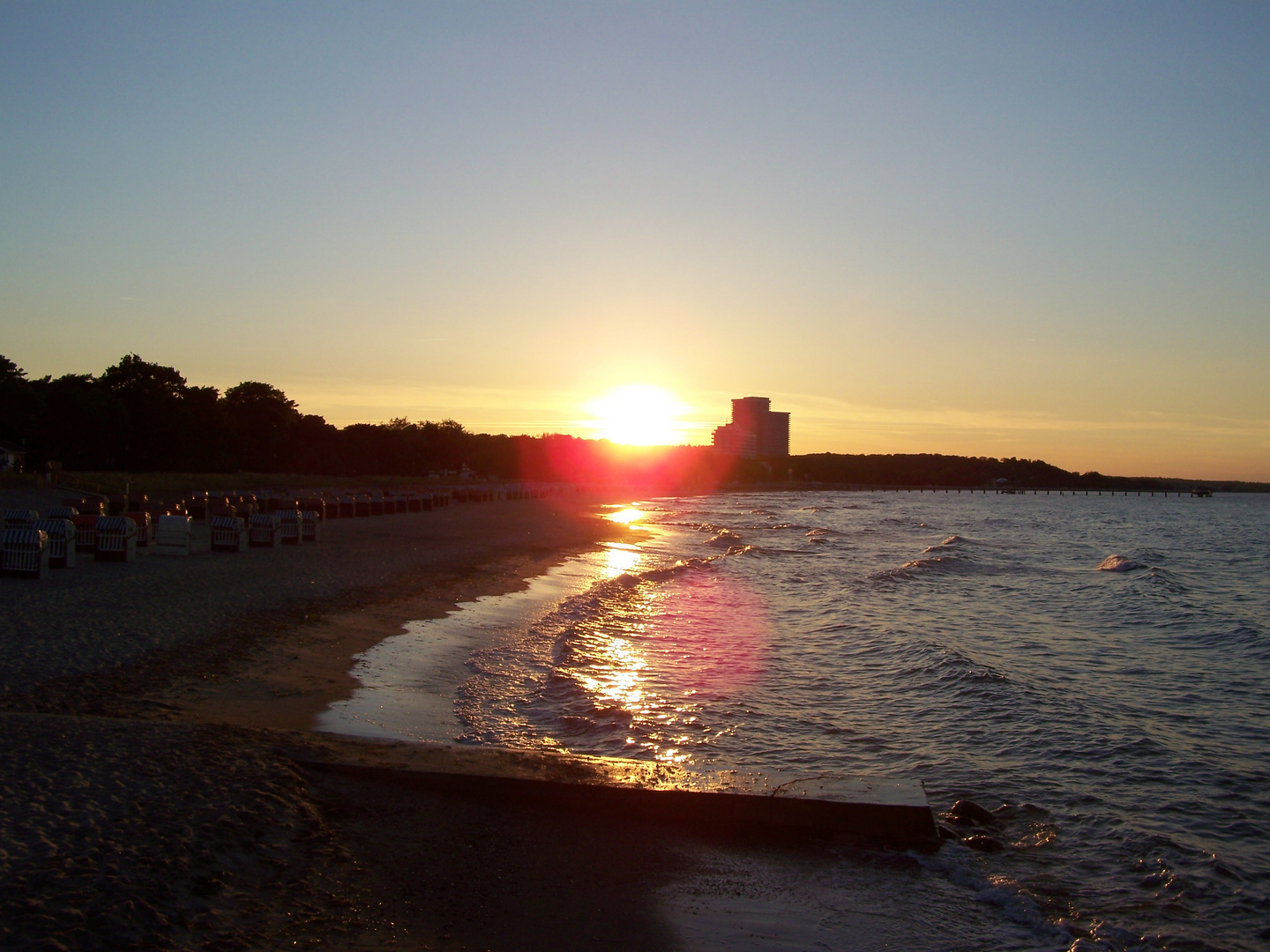 Sonnenunter- gang am Timmendorfer Strand