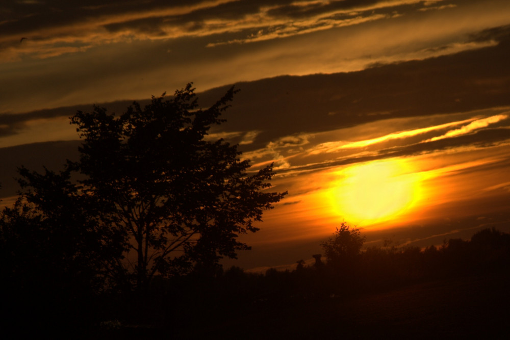 Sonnenunter-gang im Altmühltal