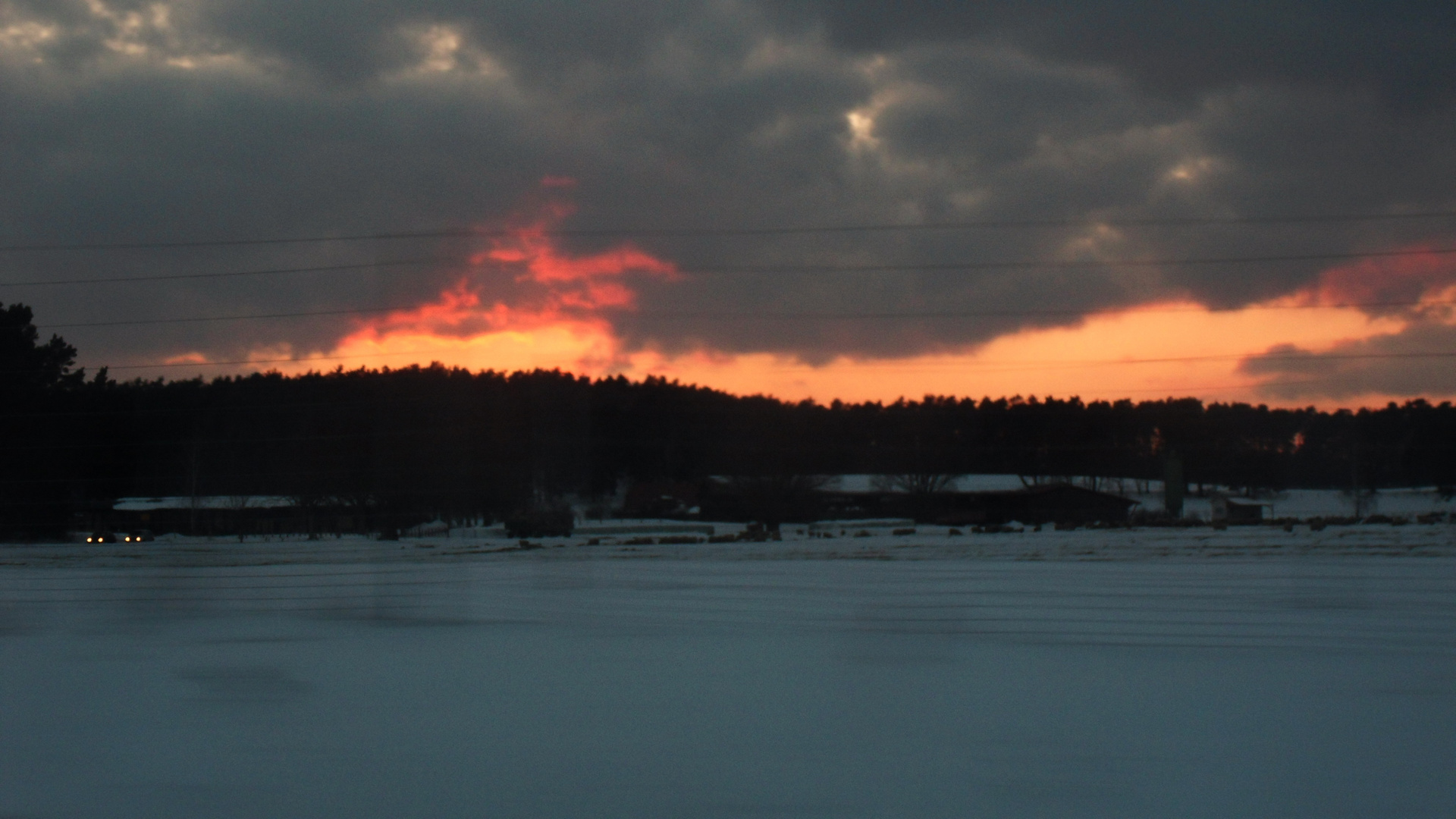 Sonnenunter von der Autoban