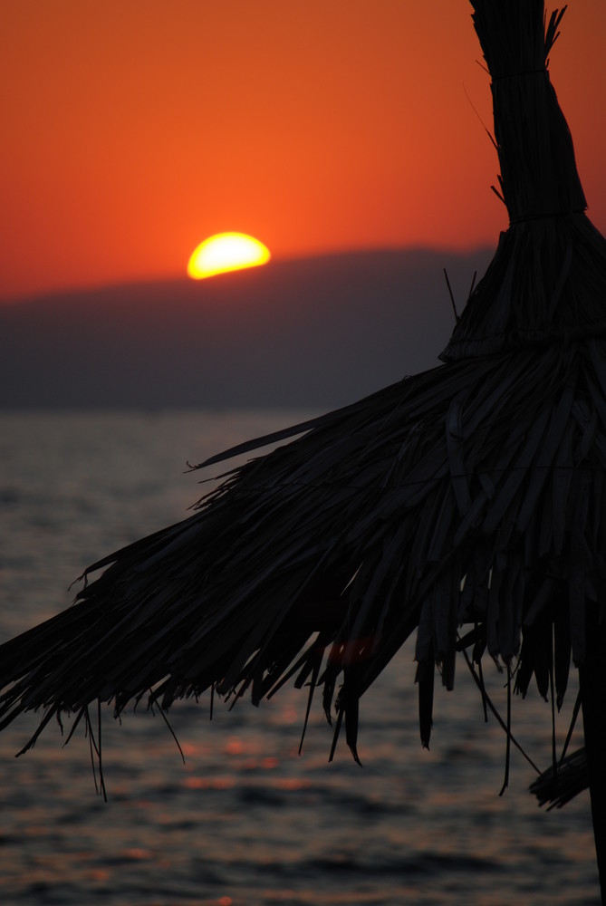 Sonnenunterang auf Thassos