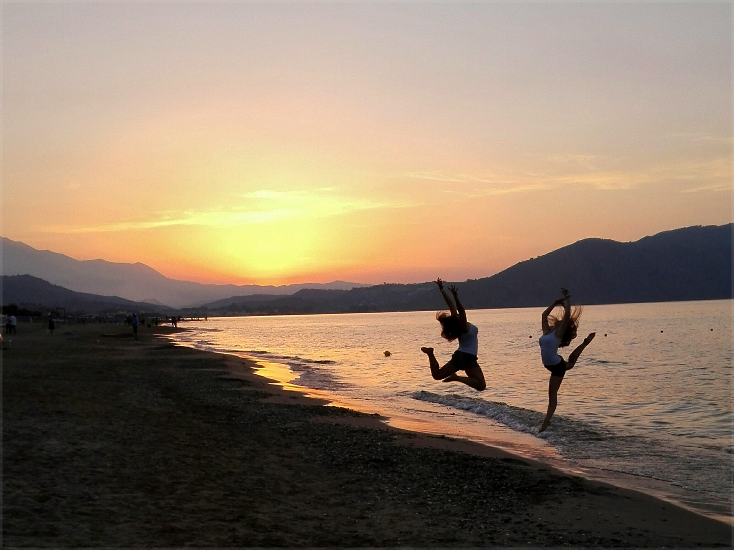 Sonnenuntergänge am Meer ....