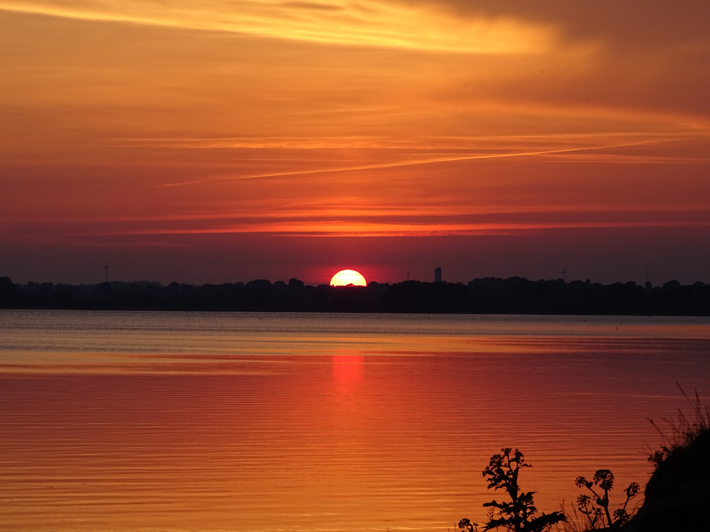 Sonnenuntergänge an der Schlei bei Weseby