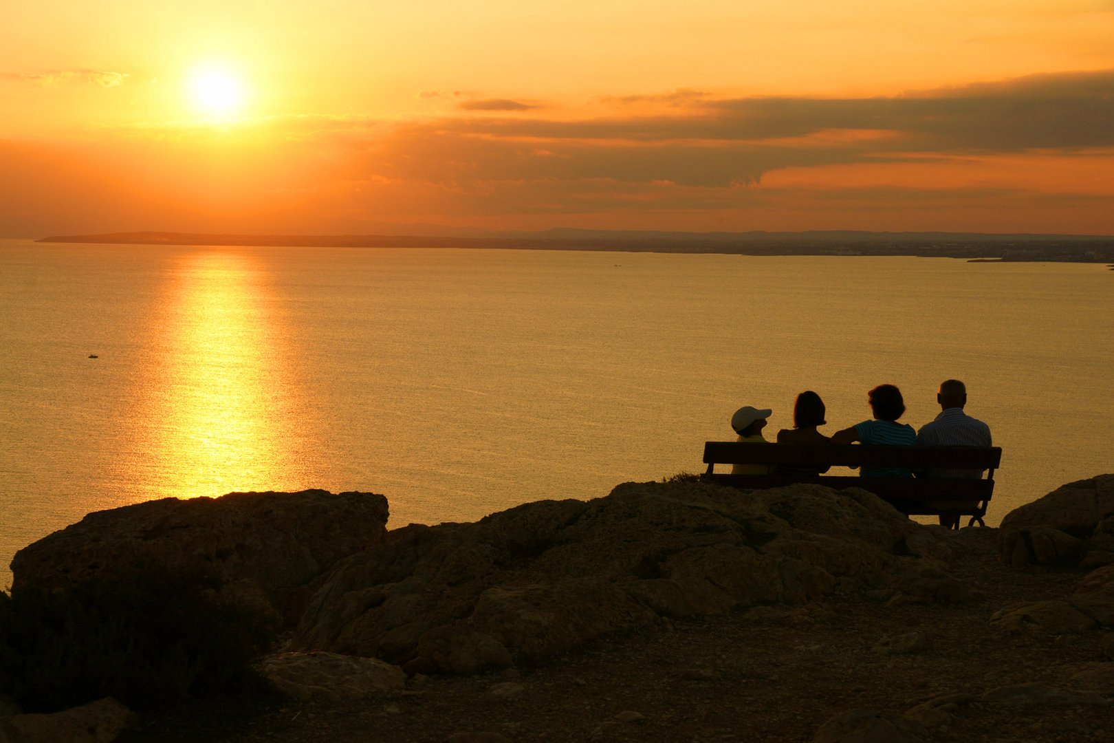 Sonnenuntergänge begeistern Groß und Klein