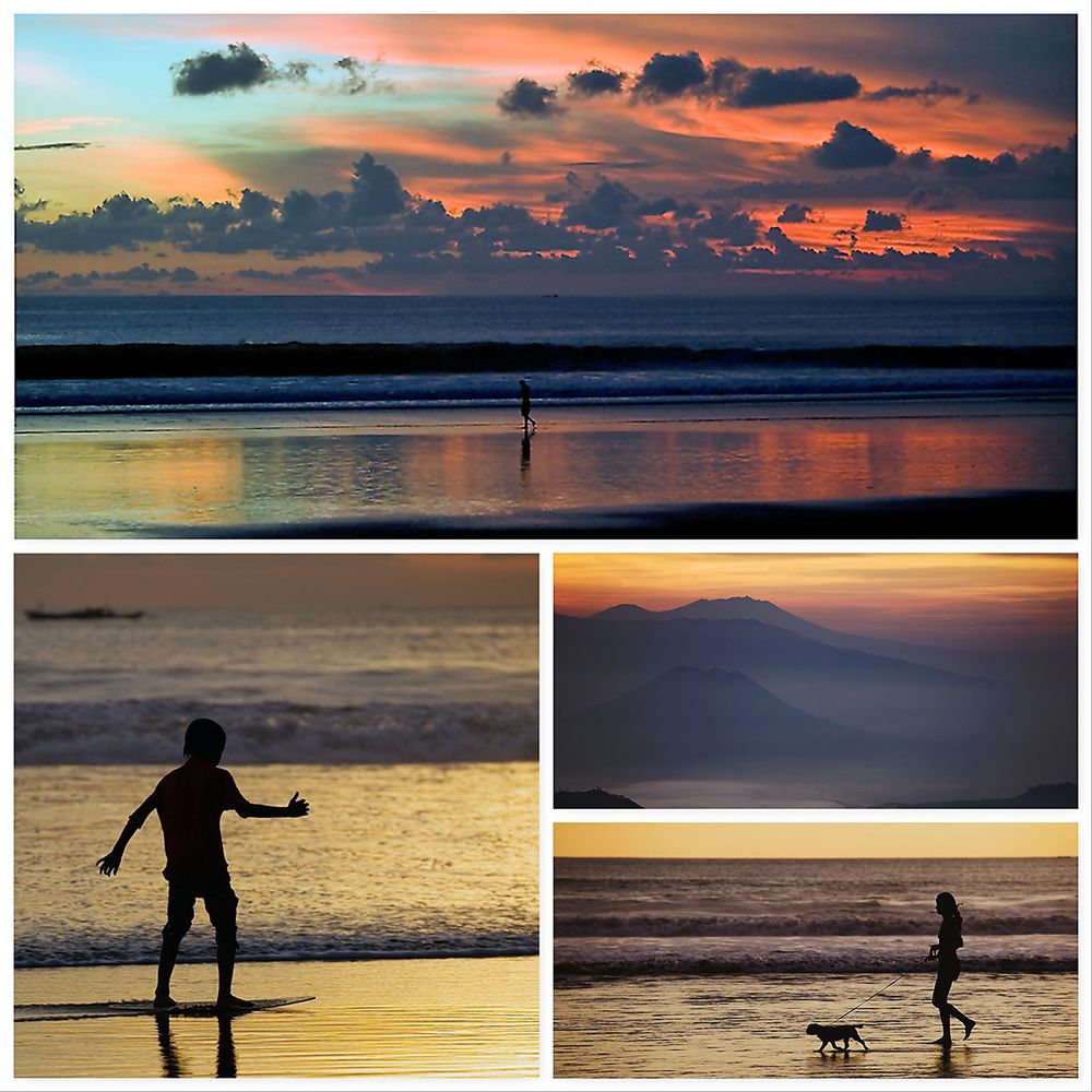 Sonnenuntergänge in Indonesien