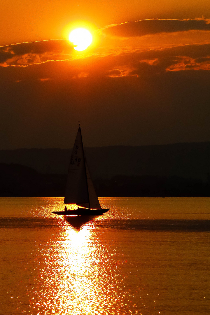 Sonnenuntergan am Zugersee