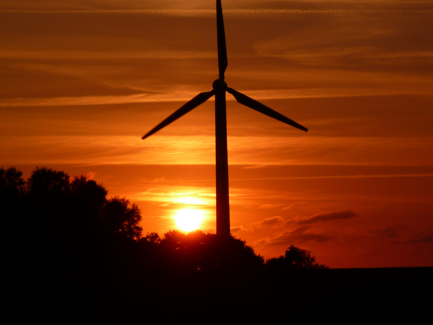 Sonnenuntergan bei Dornum