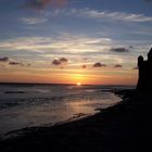 Sonnenuntergan bei Mont-Saint-Michel