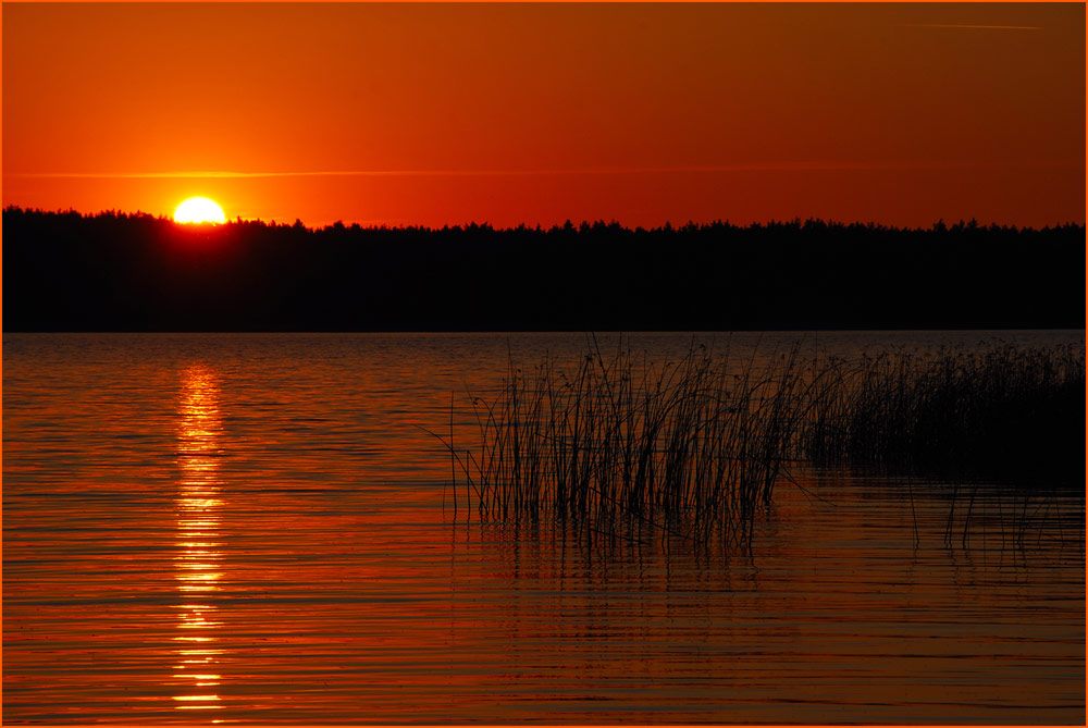 Sonnenuntergan in Masuren