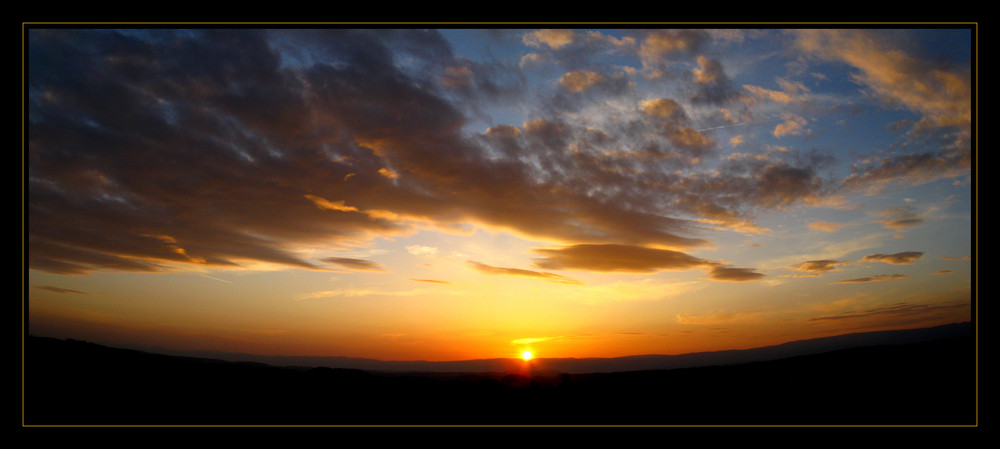 Sonnenuntergan in Mittelhäusern