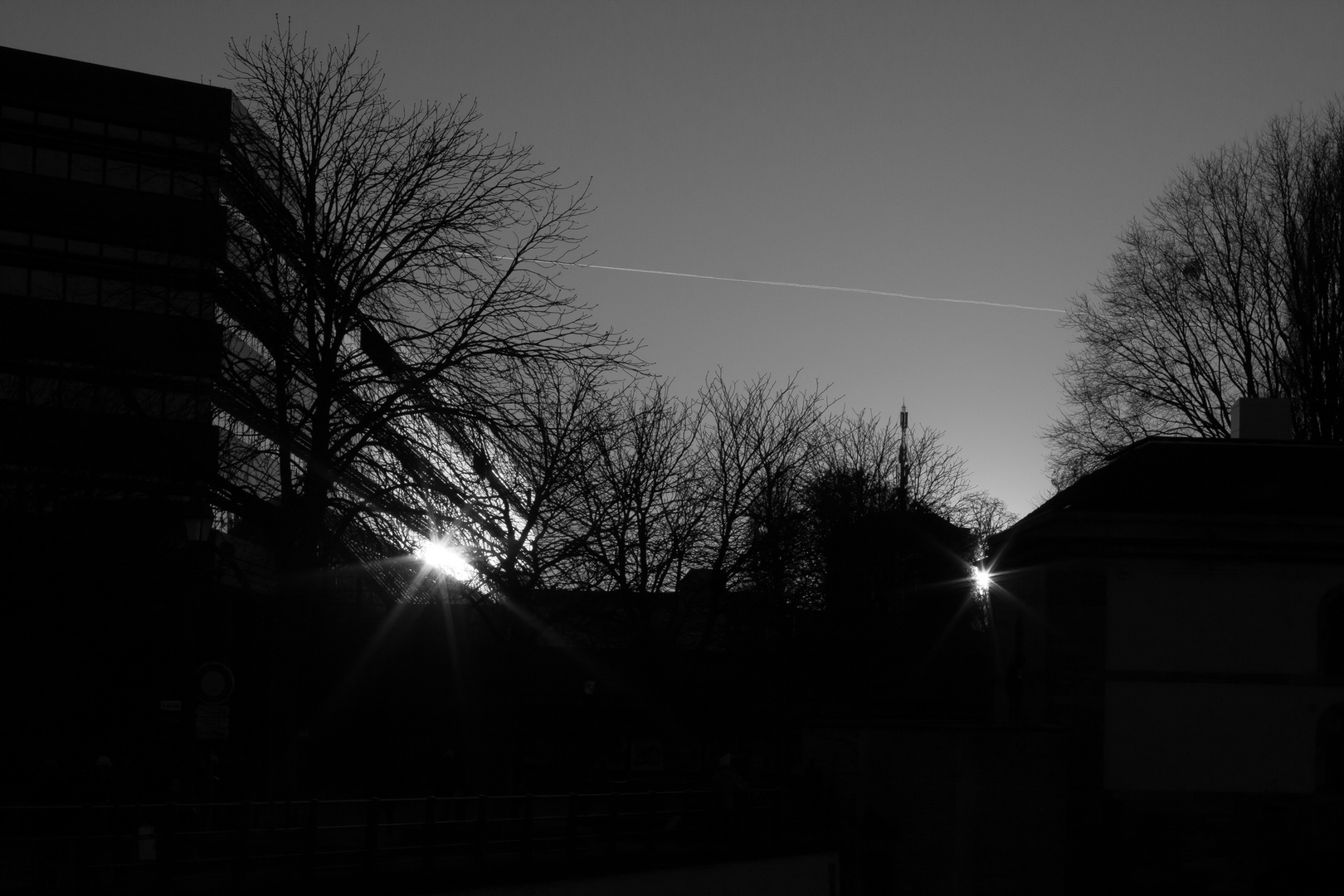 Sonnenuntergan in Strassbourg
