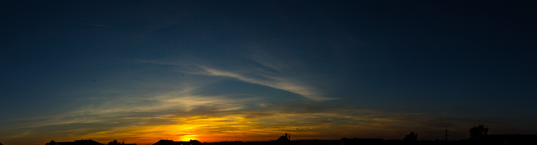 Sonnenuntergan mit Weitwinkel