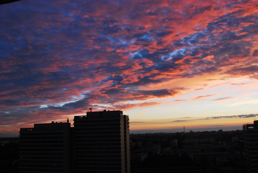 Sonnenuntergan über Berlin