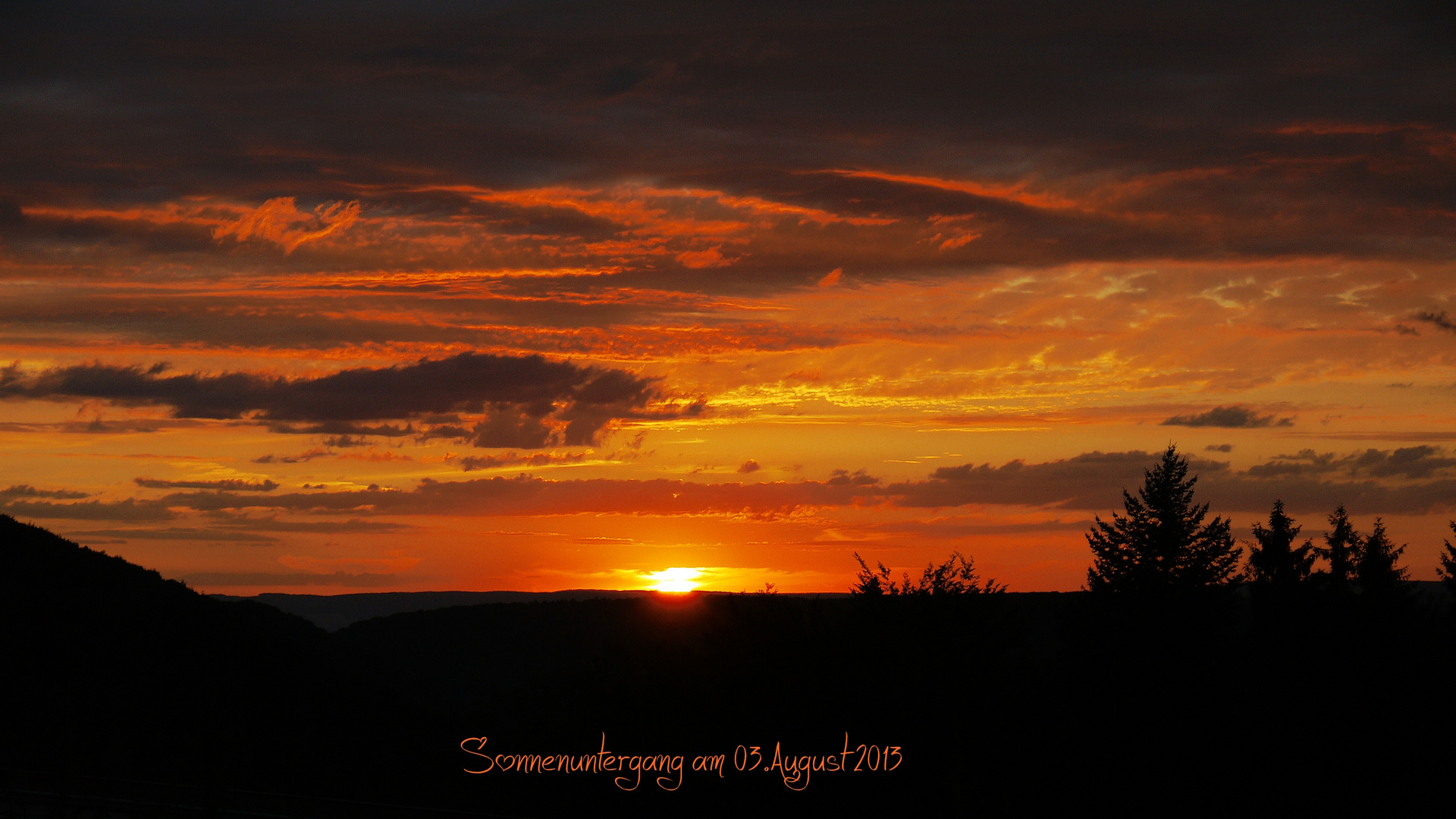 Sonnenuntergang 03.August 2013