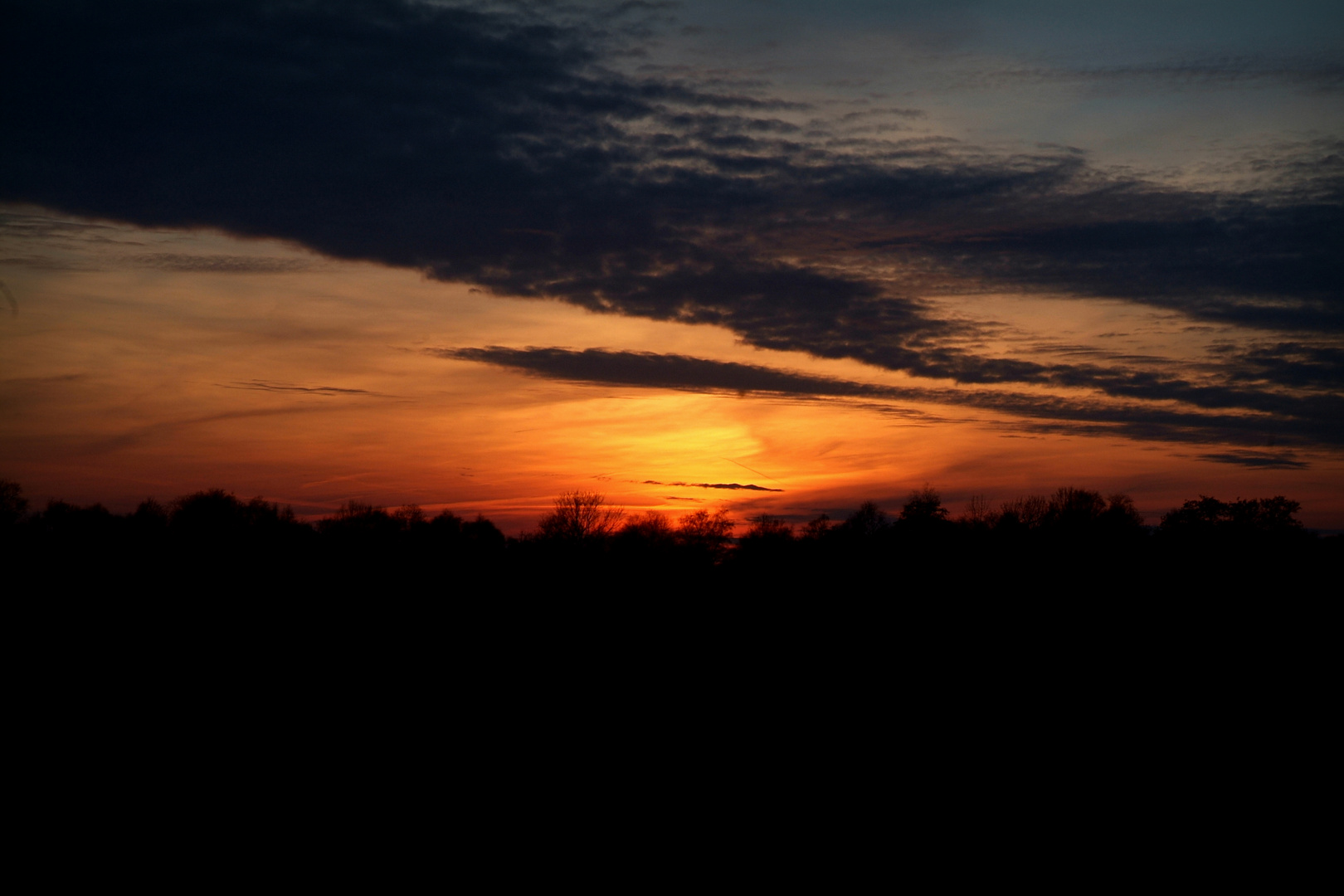 Sonnenuntergang; 06.März 2013; 18:30 Uhr; Bad Zwischenahn