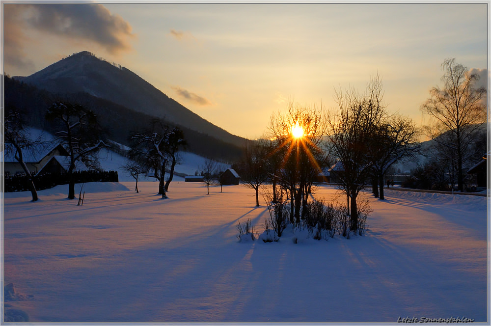 Sonnenuntergang...