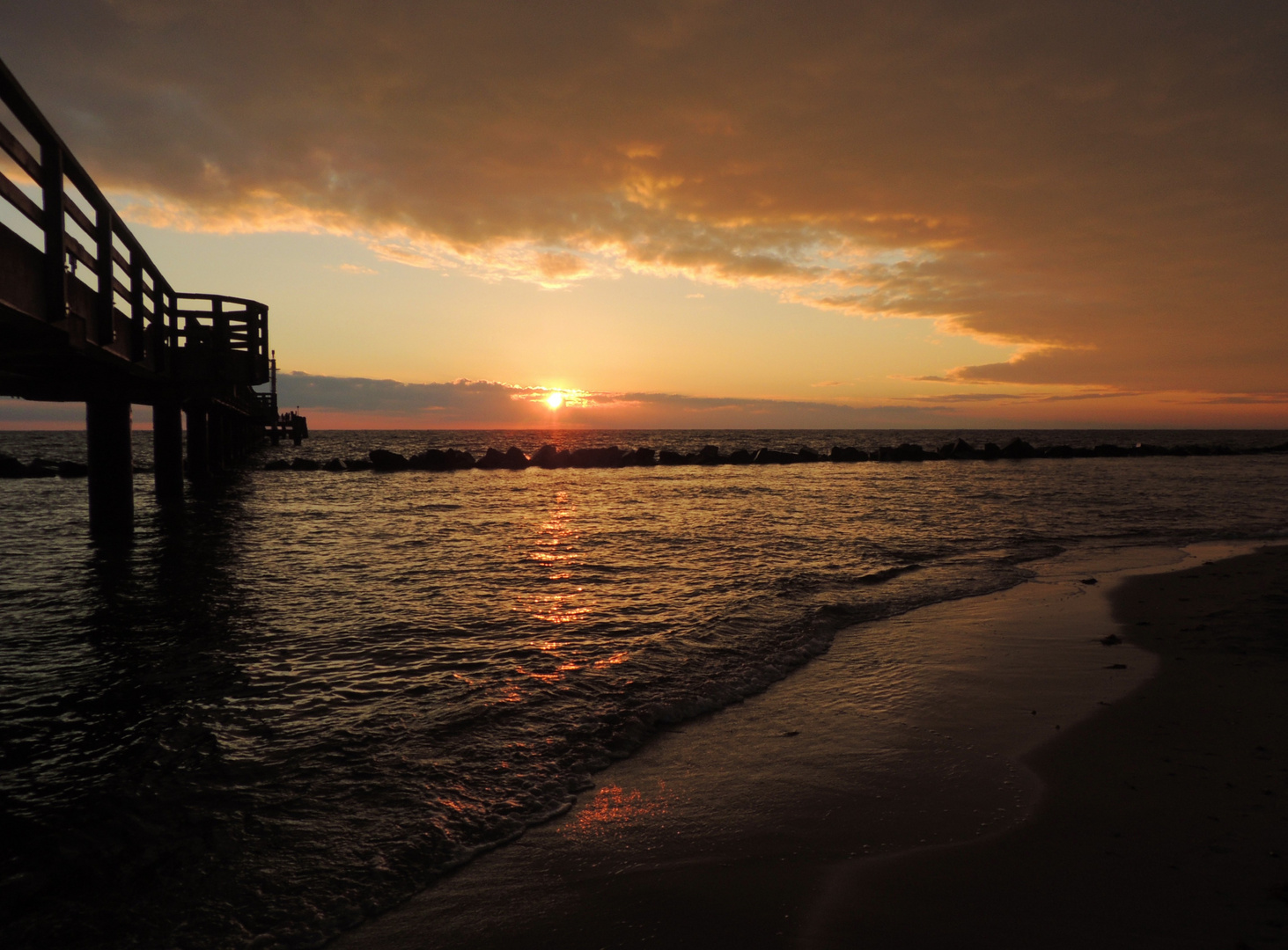 Sonnenuntergang 1.7.2017 in Wustrow