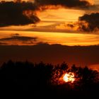 Sonnenuntergang 18.35 Niederrhein