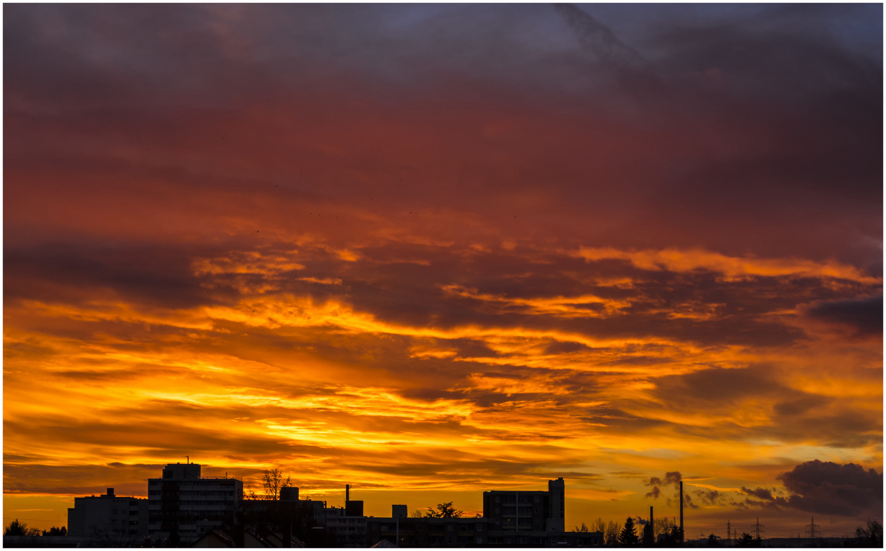 Sonnenuntergang 22.11.2015 16:38 Uhr